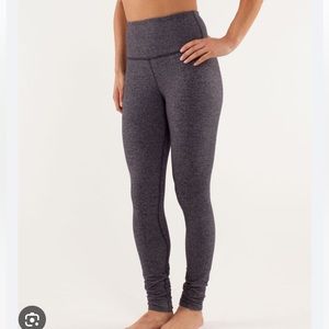 Lululemon fleece lined herringbone Wunder unders
